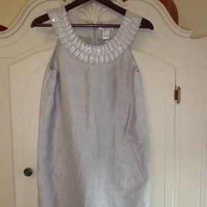 CLEARANCE! NWT Kensie Sleeveless Beaded Dress S Grey